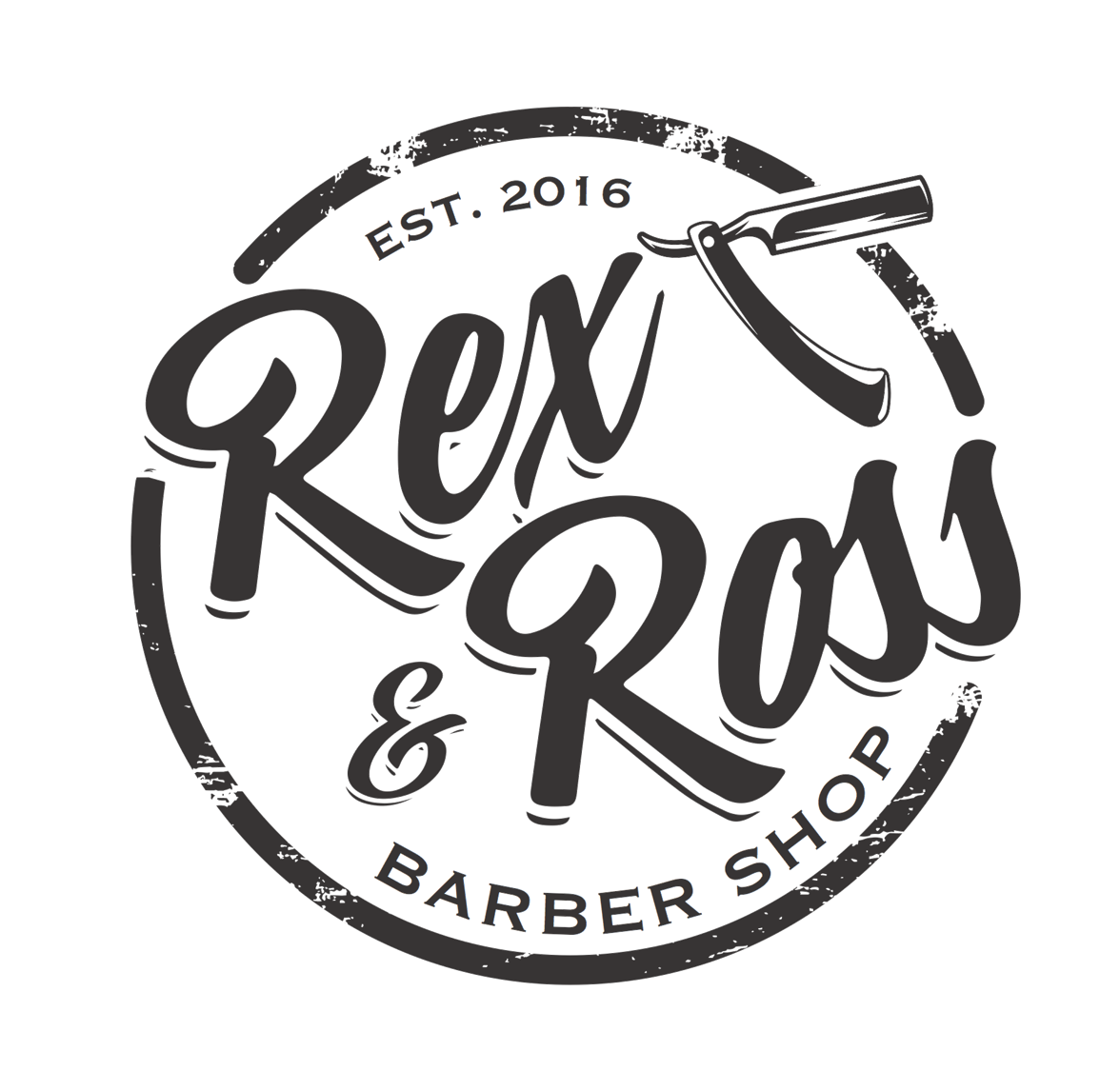 Rex and Ross Barber logo